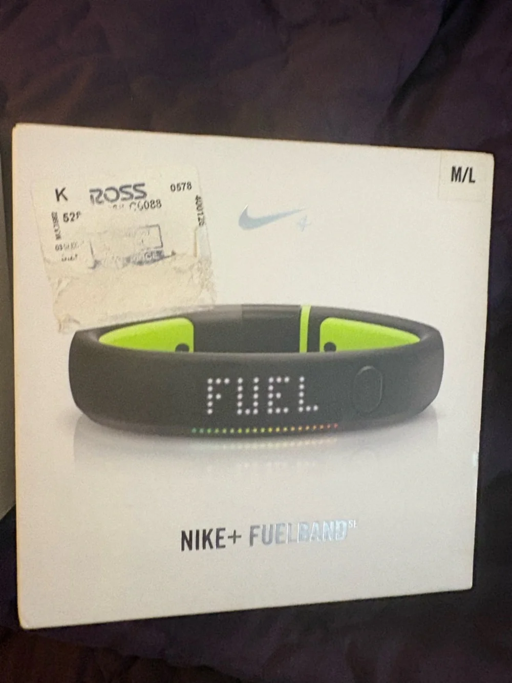 Nike Black Activity Band with Neon Green Liner